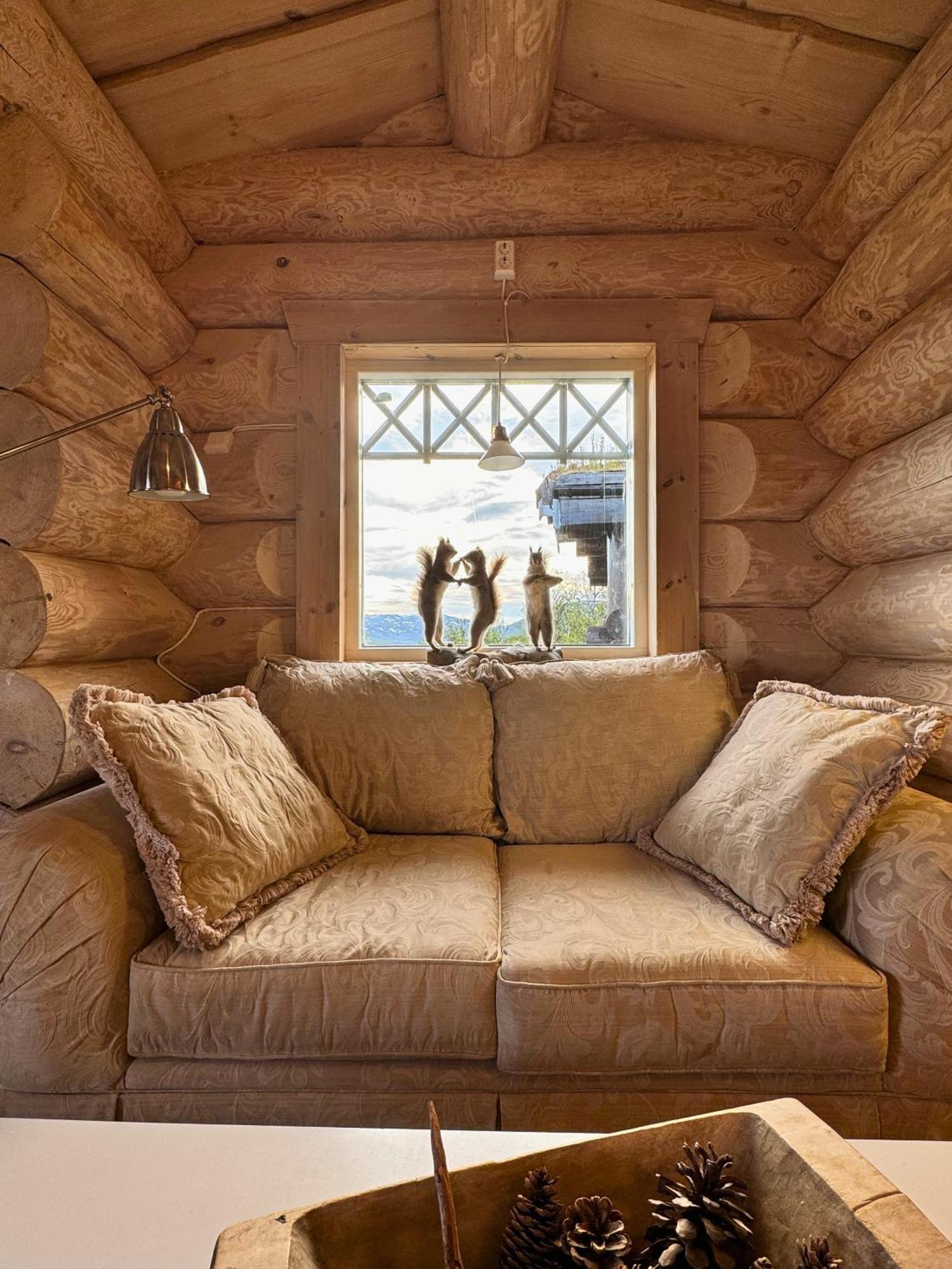 Unique Arctic Timber Cabin Skaidi Exterior photo